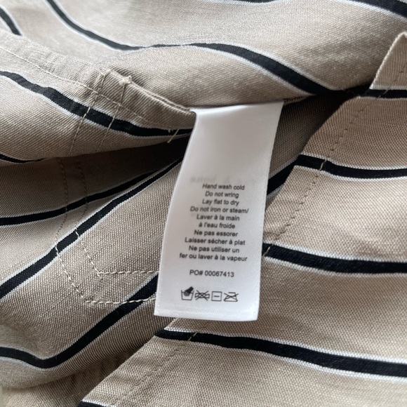 Rag & Bone Roxanne utility Dress linen blend belt 
Striped Beige Black SIZE S - Picture 9 of 16